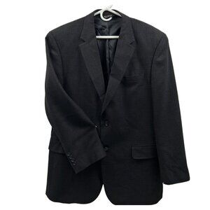 Jos. A. Bank Men's 44R Houndstooth 100% Wool Blazer Jacket